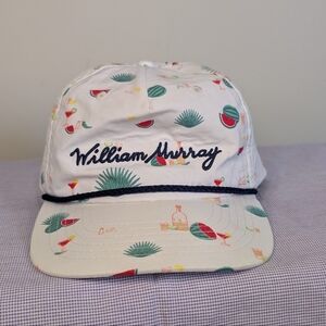 William Murray Golf Rope Hat Cap Tequila Watermelon Margarita Print Snapback